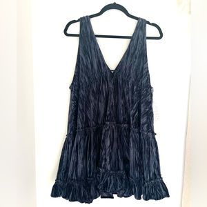 Free people velvet mini dress